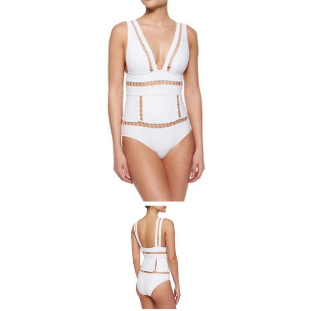 Zimmermann Marisol Plunge
One Piece Swimsuit White